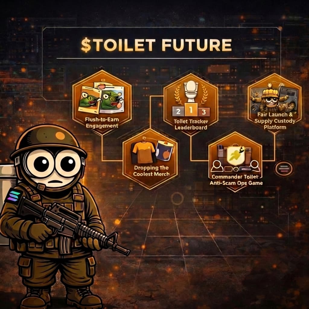 Roadmap, Utility & Gamification — Flush-To-Earn, Toilet Tracker, Merch, Anti-Scam Ops, Fair Launch
